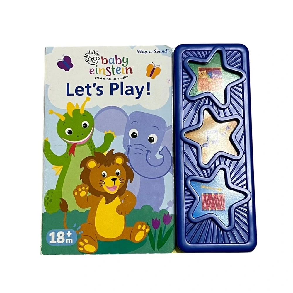 Baby Einstein Let's Play Play-a-Sound Board Book Musical Toddler